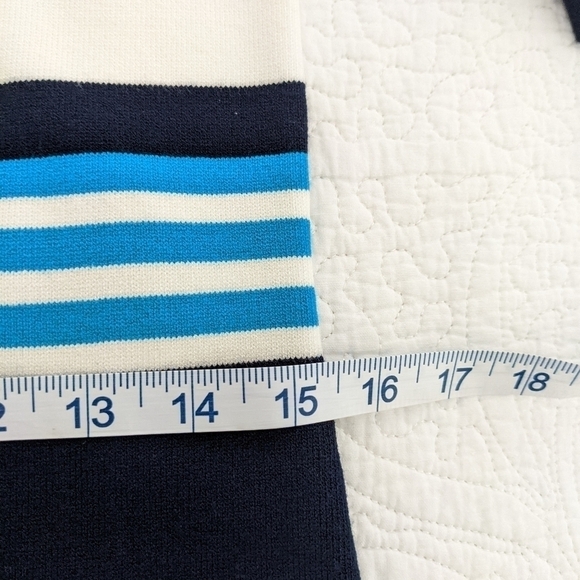 MILLY of NY Bright Colorful Striped Knit Dress S Preppy Shift Dress - Picture 10 of 13